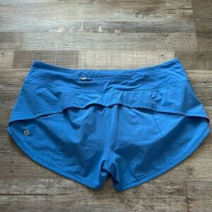 Lululemon nile blue speed up shorts